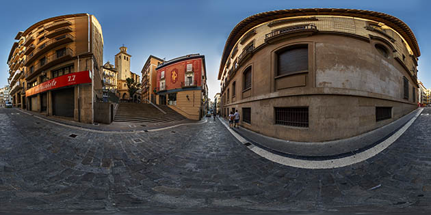 Cuesta de Santo Domingo pamplona, recorrido del encierro